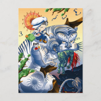 Wächter des Westens - Tiger Postkarte