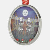 Wächter eines Spuk Forest Skeleton Mascots Ornament Aus Metall (Links)