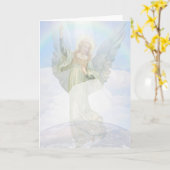 Wächter Engel in den Wolken Karte (Gelbe Blume)