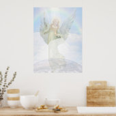Wächter Engel in den Wolken Poster (Küche)