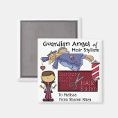 Wächter-Engel-Stylist von SRF Magnet (Vorderseite/Rückseite)