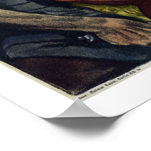 Wächter eures Glücks (weiß) Poster (Ecke)