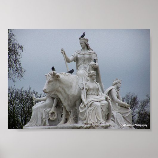 Wächter Europas unter Londons Himmel Poster (Vorne)