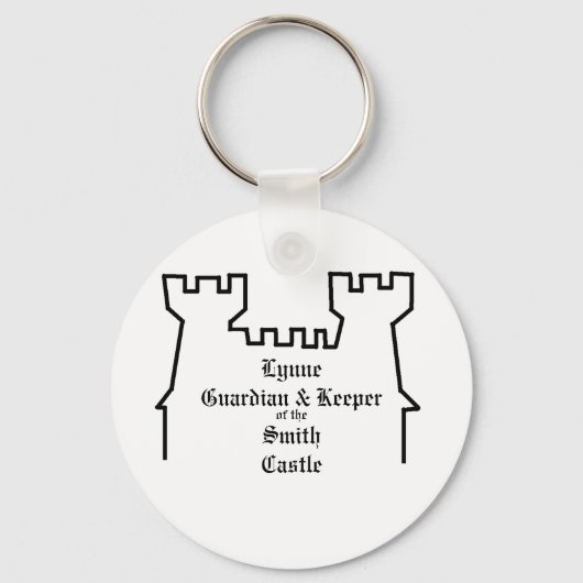 Wächter & Hüter des Schlosses, Personalisiert Schlüsselanhänger (Vorderseite)