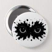 Wächter in der Tinte: Augen‑Klecks‑Sigil Button (Vorne & Hinten)