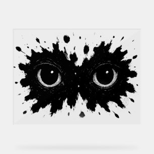 Wächter in der Tinte: Augenfleck-Sigil Acrylschild