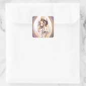 Wächter Quadratischer Aufkleber (Tasche)
