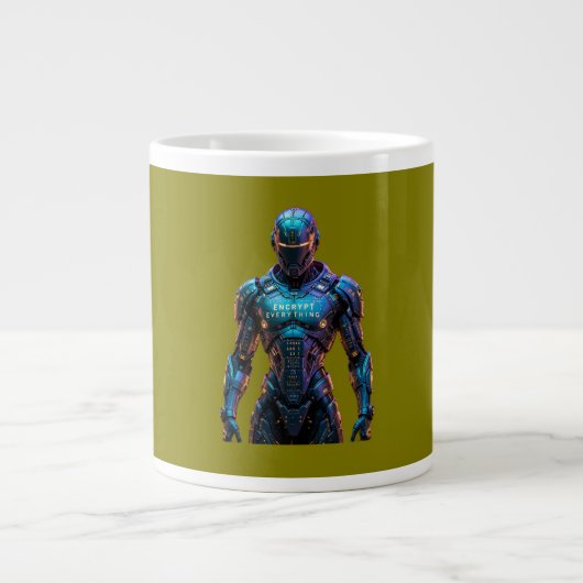 Wächter verschlüsselt alles Jumbo-Tasse (Vorderseite)