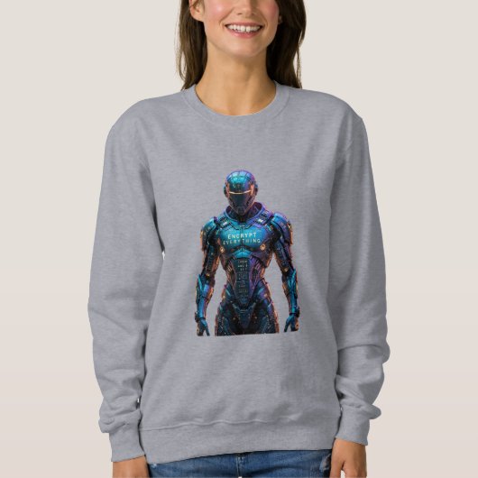 Wächter verschlüsselt alles sweatshirt (Vorderseite)
