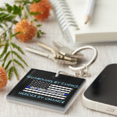 Wächter von Choice Thin Blue Line Schlüsselanhänger (Vorderseite rechts)