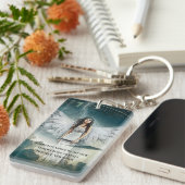 Wächterin Angel Prayer Monogram doppelseitig Schlüsselanhänger (Vorderseite rechts)