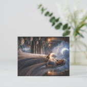 Wächterin des Lichttempels Postkarte (Stehend Vorderseite)