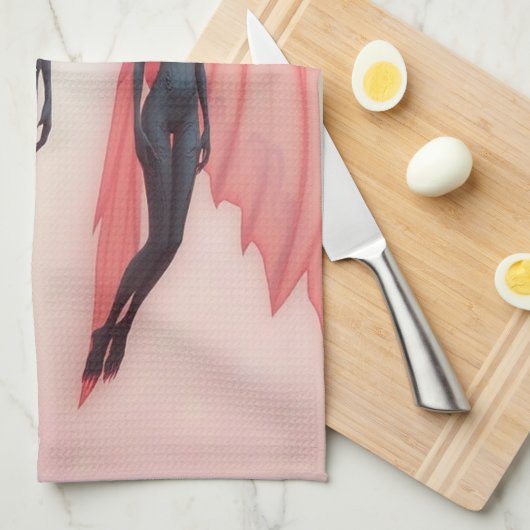 „Wächterinnen der Zwischenwelt“ Geschirrtuch (Viertel Falte)