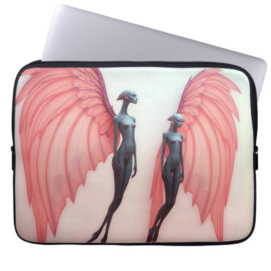 „Wächterinnen der Zwischenwelt“ Laptopschutzhülle (Vorderseite)