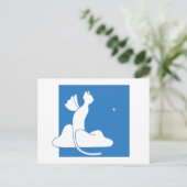 Wächterkatze Postkarte (Stehend Vorderseite)