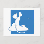 Wächterkatze Postkarte (Vorderseite)
