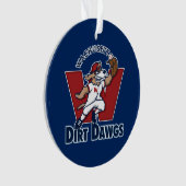 Wachusett Schmutz Dawgs Collegebaseballteams-Logo Ornament (Vorderseite)