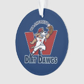 Wachusett Schmutz Dawgs Collegebaseballteams-Logo Ornament (Vorderseite)
