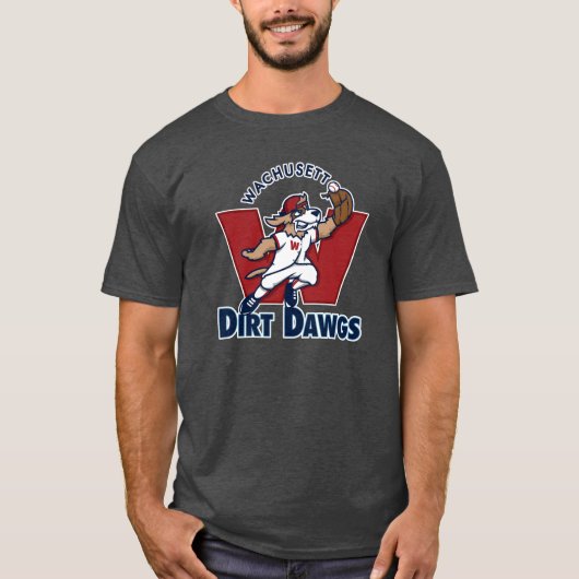 Wachusett Schmutz Dawgs Collegebaseballteams-Logo T-Shirt (Vorderseite)