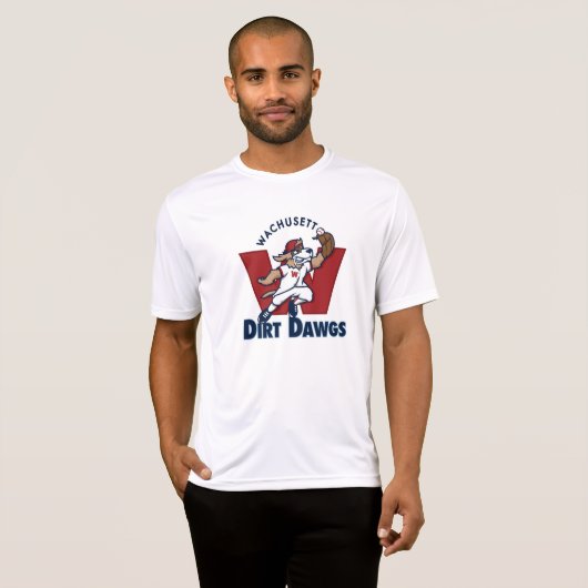 Wachusett Schmutz Dawgs Collegebaseballteams-Logo T-Shirt (Vorne ganz)