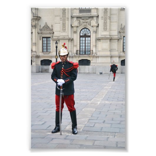 Wachwechsel, Lima, Peru Fotodruck (Vorne)