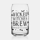 Wackelhexen Brew Halloween Cocktail Party Dosenglas (Vorderseite)