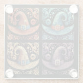 Wackelhexen Glasuntersetzer (Rückseite)