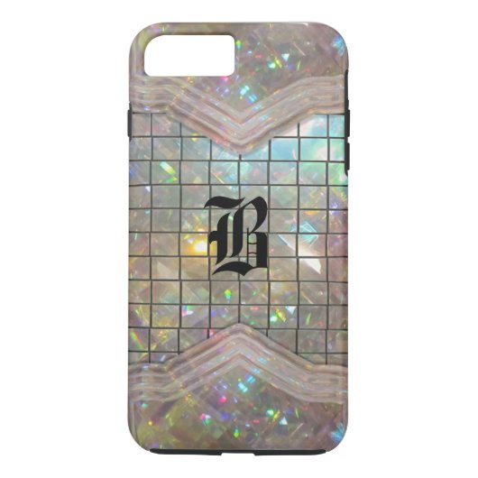 Wackelige Aufregung Monogramm Case-Mate iPhone Hülle (Rückseite)