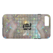 Wackelige Aufregung Monogramm Case-Mate iPhone Hülle (Rückseite (Horizontal))