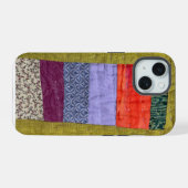 Wackelige moderne Patchwork-Quilt-Hülle iPhone 15 Hülle (Rückseite (Horizontal))