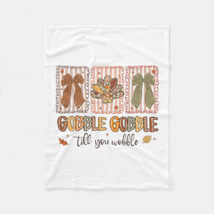 Wackeliger Thanksgiving Truthahn Fleecedecke