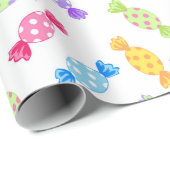 Wackelkerze Geschenkpapier (Rolleneckpunkt)