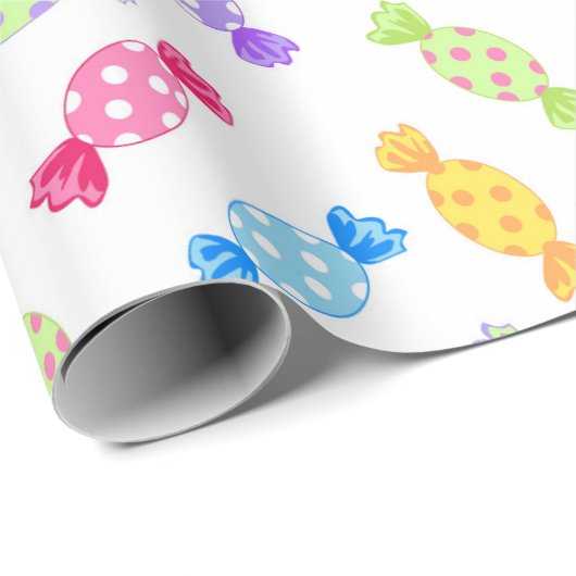 Wackelkerze Geschenkpapier (Rolleneckpunkt)