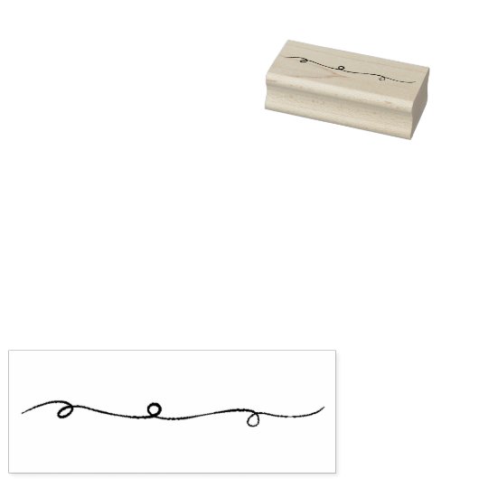 Wackellinie Nr. 9 Gummistempel (Stempel)