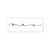 Wackellinie Nr. 9 Gummistempel (Prägung)