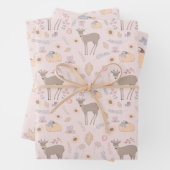 Wackelpapier für Waldhirsche und Blätter (Beispiel)