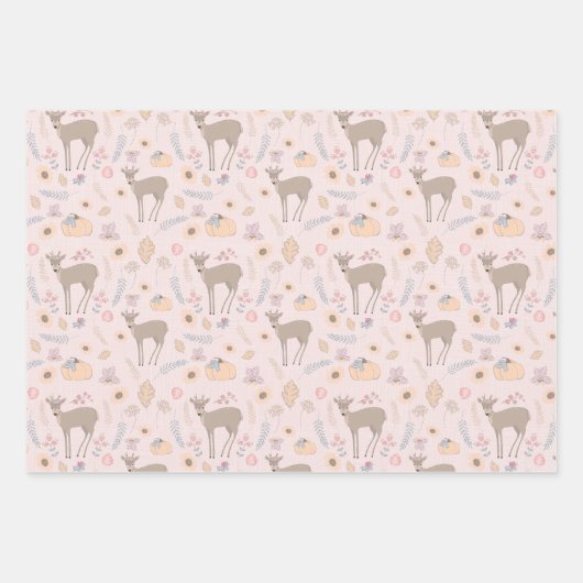 Wackelpapier für Waldhirsche und Blätter (Vorderseite)