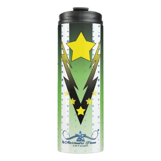 Wackelstars Thermosbecher (Vorderseite)