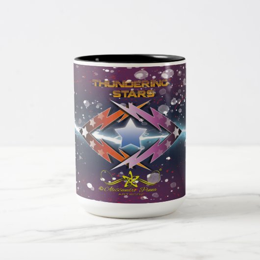 Wackelstars Zweifarbige Tasse (Mittel)