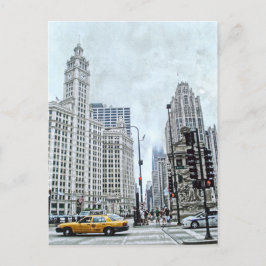 Wacker Dr. Chicago Postcard Postkarte