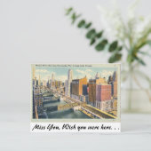 Wacker Drive, Chicago, Illinois Postkarte (Stehend Vorderseite)