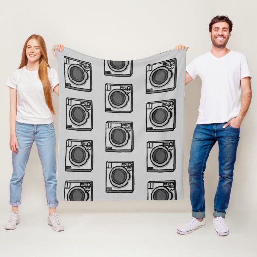 Wacklige Waschmaschine Fleecedecke (Beispiel)
