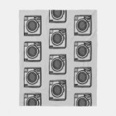 Wacklige Waschmaschine Fleecedecke (Vorderseite)