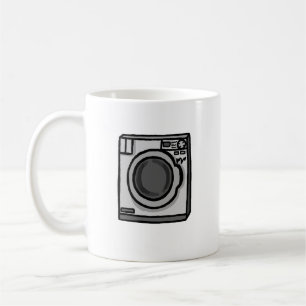 Wacklige Waschmaschine Kaffeetasse