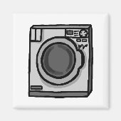 Wacklige Waschmaschine Magnet (Vorne)