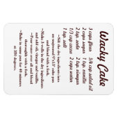 Wacky Cake Recipe Fridge Magnet Draft5 (Horizontal)