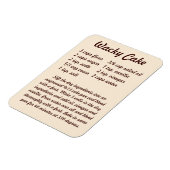 Wacky Cake Recipe Kühlschrankmagnet Magnet (Linke Seite)