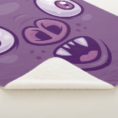 Wacky Cartoon Vampire Bat Face Sherpadecke (3/4)