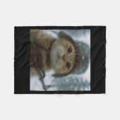 Wacky Cat Snow Kitten Soldier Selfie With Gun Meme Fleecedecke (Vorderseite (Horizontal))