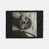 Wacky Dog Funny Dog Selfie Lot Jet Fighter Airplan Fleecedecke (Vorderseite (Horizontal))